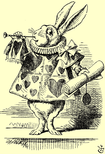 Graphic - The WHite Rabbit by Sir John Tenniel